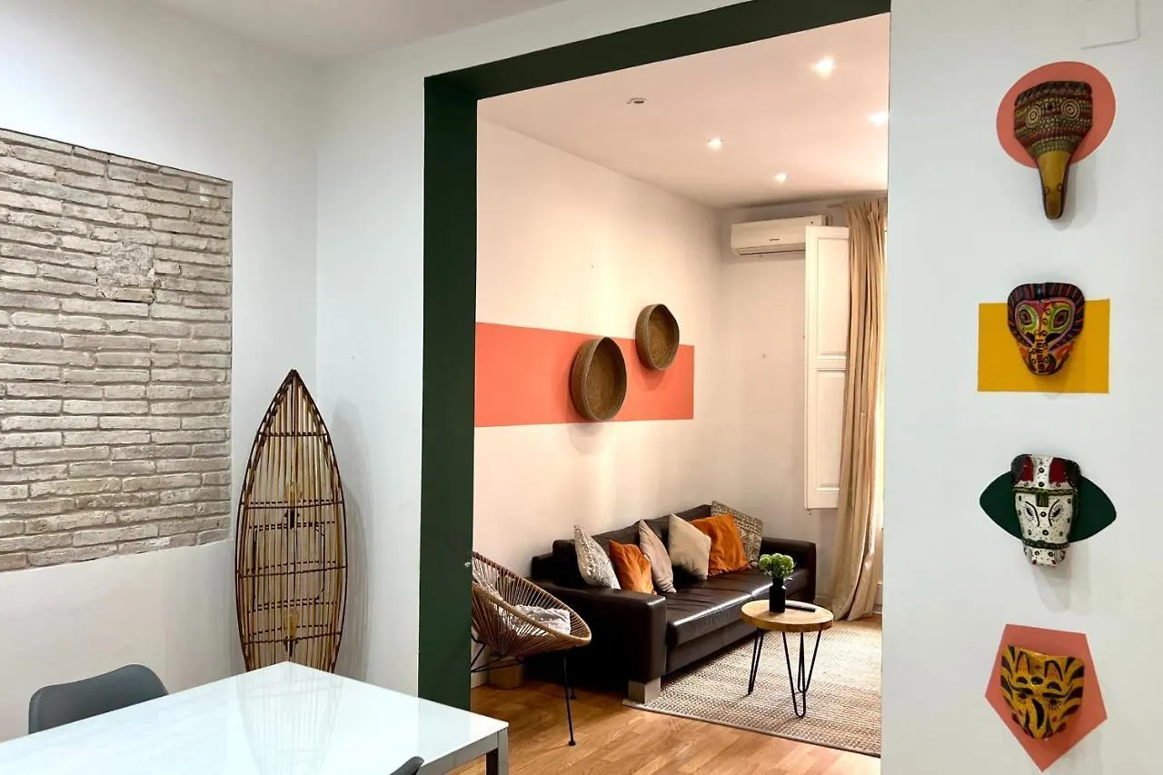 Centric 2 Bedroom Apartment With A Private Lovely Terrace 巴塞罗那 0*,  西班牙